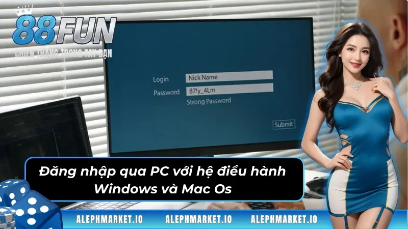 Đăng nhập Fun88 bằng PC