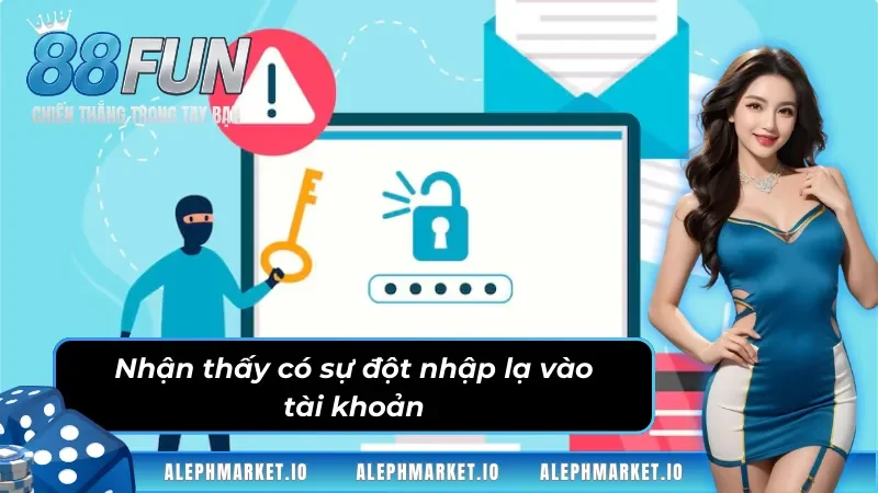 Sự đột nhập lạ vào tài khoản nên cần đổi mật khẩu Fun88